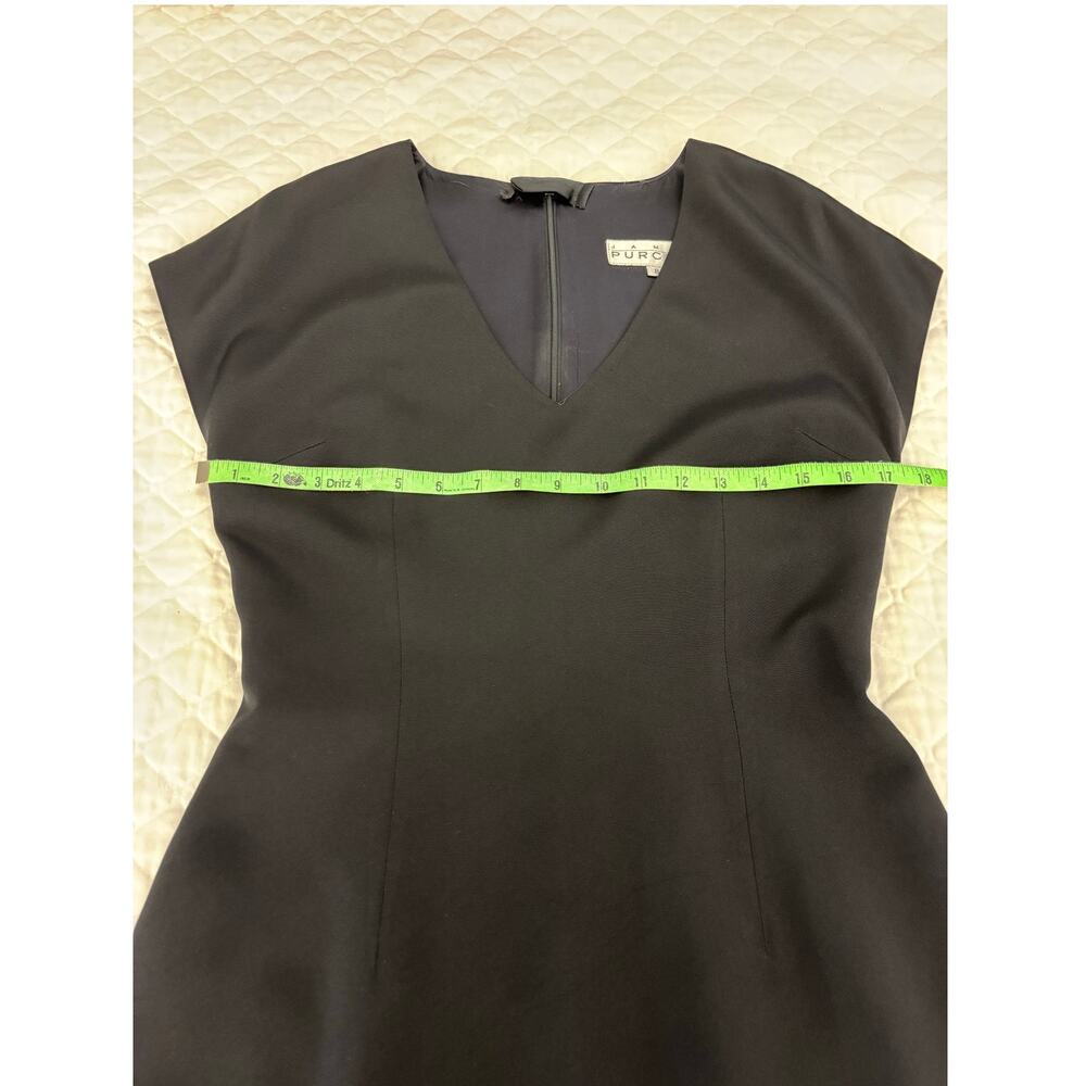 Vintage Black Dress James Purcell Silk Cocktail Event Size 8 - Picture 6 of 11